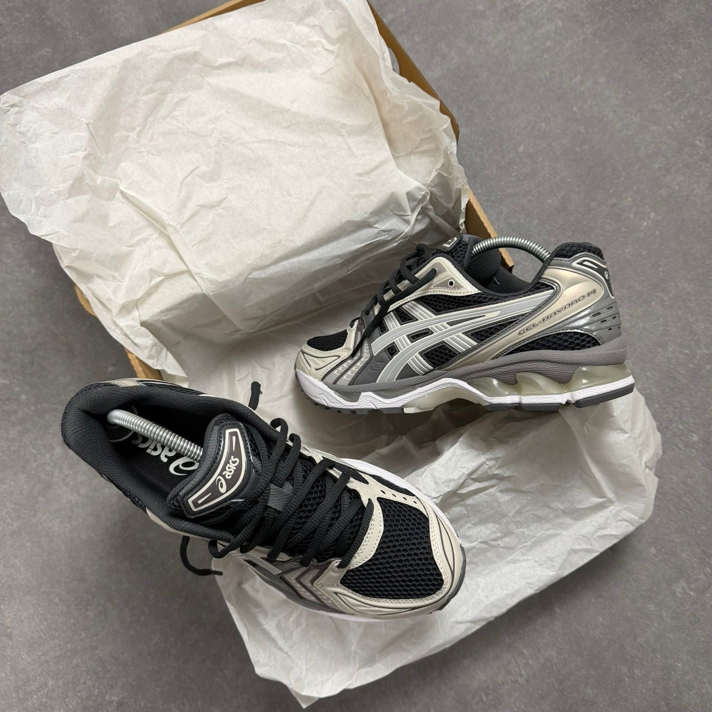 ASICS GEL-KAYANO 14 'OBSIDIAN/CEMENT'