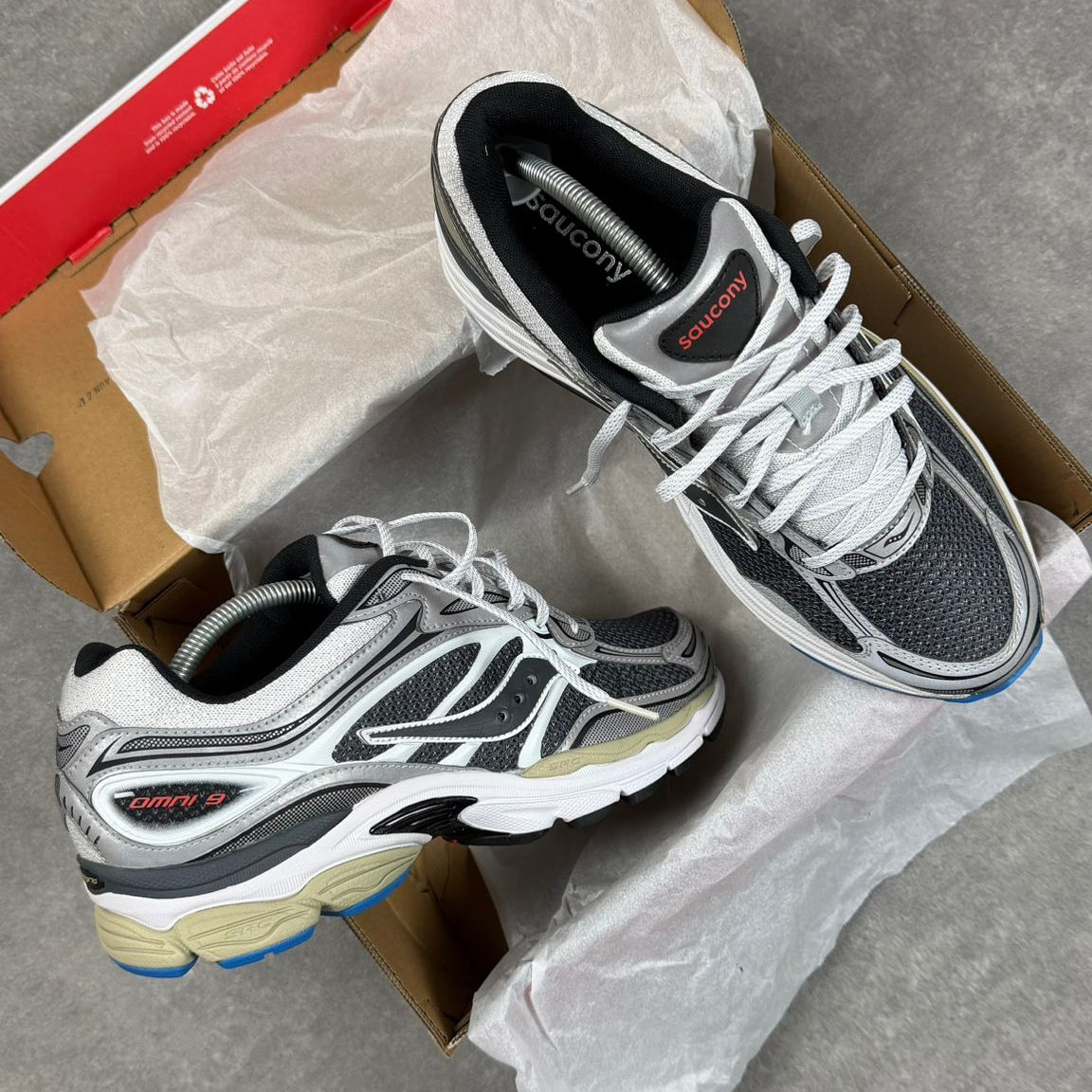 SAUCONY PRO GRID OMNI 9 'GREY SILVER/METALLIC PACK'